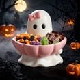 thumbnail image 4 of AZXY Pink Ghost Candy Jar Halloween Decor, Halloween Decorations Outdoor, Halloween Decorations Indoor, Halloween Decorations Party, Halloween Yard Decor, Resin Storage Ornament, 4 of 6