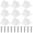 thumbnail image 1 of 1 Set Drywall Repair Clips Brick Wall Clips Screws Cable Screw Clips Plastic Conical Anchors, 1 of 8