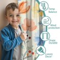 thumbnail image 3 of Blackout Kids Curtains,Pioneer Flower Floral Print Pattern Childrens Insulated Curtains Set Of 2,Bedroom Essentials,Toddler Room Decor 52"x84", 3 of 5