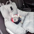 thumbnail image 4 of Safe Travel Car Seat for Small Dogs Grey Standard Size with Clip-On Leash, 4 of 6