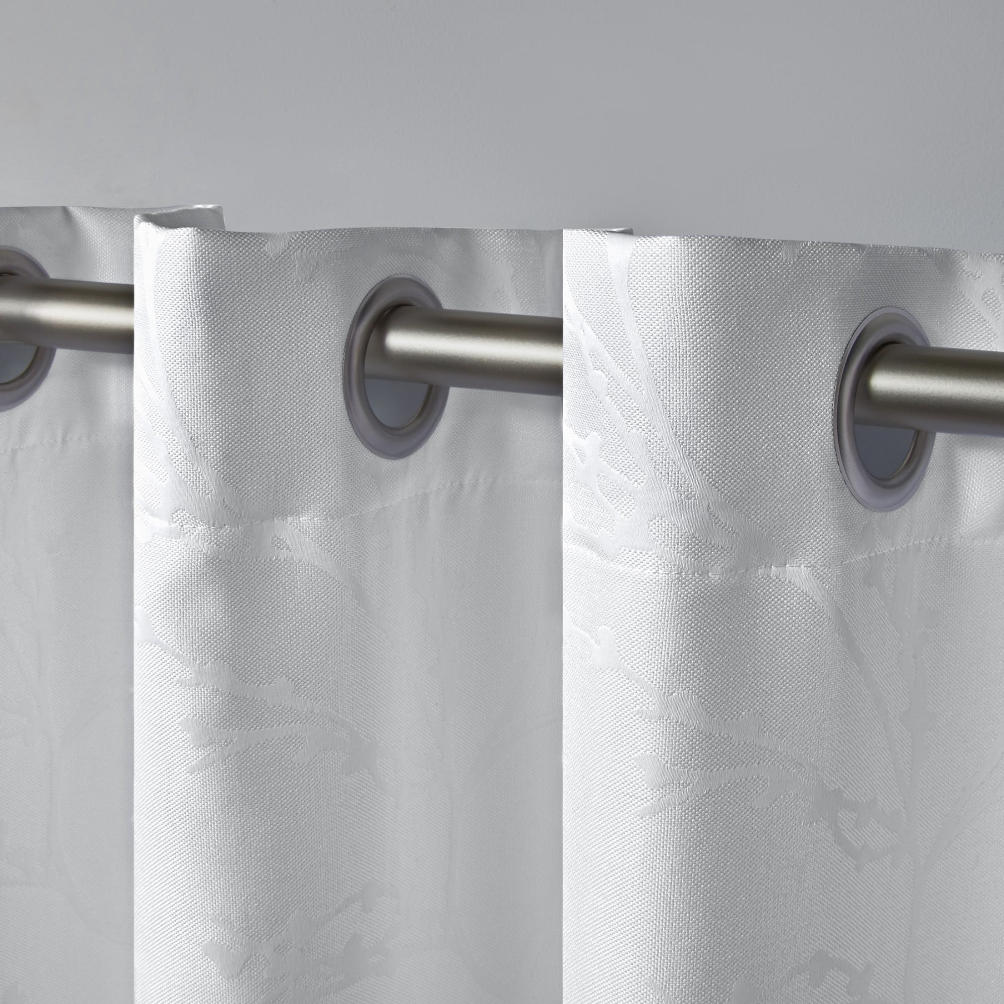 Exclusive Home Kilberry Woven Room Darkening Blackout Grommet Top Curtain Panel Pair, 52"x96", Winter
