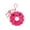 Pink Donut, variant on Micro Backpack Keychain with Beauty Accessories, 5-Piece Set, Purple