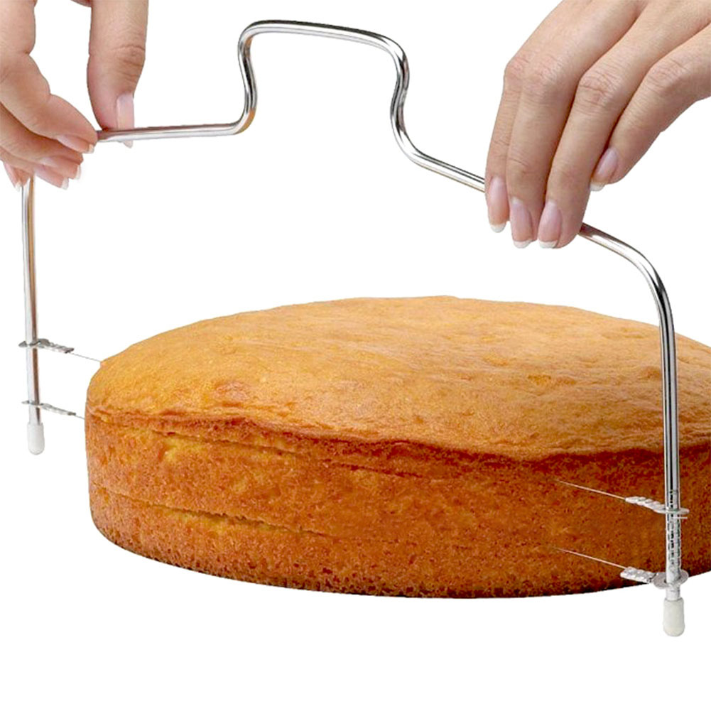 Stainless Steel Cake Slicer Adjustable Wire Cake Slicer Cutter Leveller