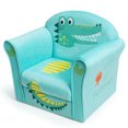 thumbnail image 4 of Costway Sillón para niños con dibujo de cocodrilo estructura de madera y almohadillas antideslizantes, sillón ligero y resistente para niños y niñas, sofá para habitación de los niños salón guardería, 4 of 5
