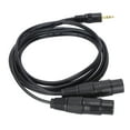 thumbnail image 3 of XLR To 3.5mm Y Splitter Cable, XLR To 1/8 Inch Cord Low Loss Insulated  Electrical Conductivity  For Live Performance For Studio, 3 of 8