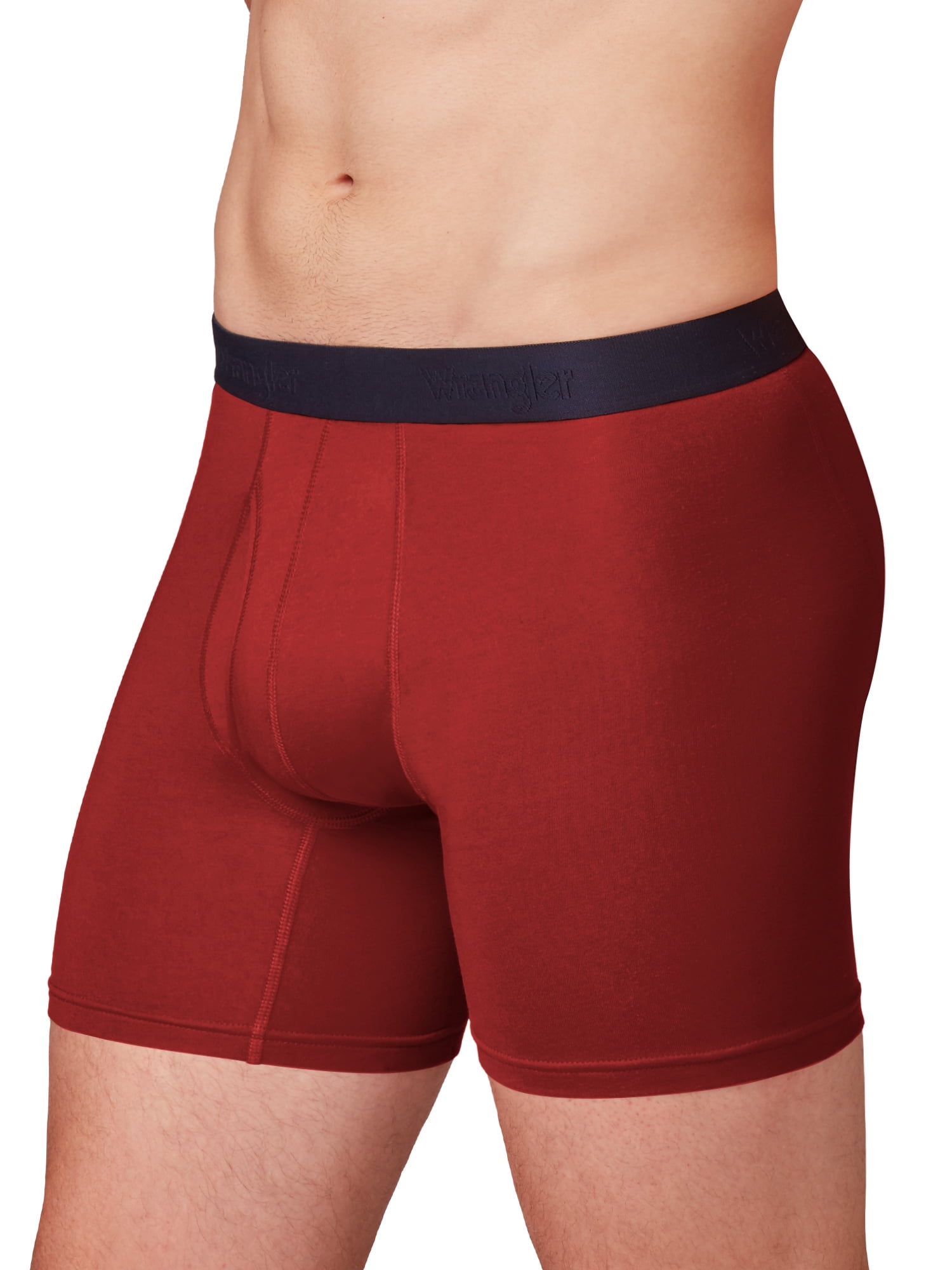 Wrangler Men's Cotton Stretch Boxer Brief Set, Boxer Briefs Underwear for Men, XL, 6 Pack