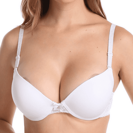 Fulorrnie Bras for Women Plus Size Wirefree Comfort Lift Back Fat Smoothing Full Figure Balconette Supportive Bra White 38