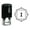 Black, variant on Printtoo Square Swirl Border Alphabet I Monogram Initial Self Inking Rubber Stamp Office Stationary