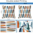 thumbnail image 2 of Mid-Century Drop Shapes Throw Pillow Cover Case Modern Retro Style Throw Pillows Set of 2 Super Soft Pillow Covers 18x18 Inches Farmhouse Home Decor for Living Room Bedroom Sofa Couch Cushion Cover, 2 of 6