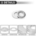 thumbnail image 4 of Unique Bargains Universal Flat Washer, Durable, Stainless Steel, Silver Tone, 20 Pcs M8*15mm*1.5mm, 4 of 6