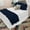 Navy, variant on Luxurious 800 Thread Count 100% Egyptian Cotton Ruffle Bed Runner 5 Pieces Egyptian Cotton Soft Fade-Resistant Easy Care Decorative Bed Scarf Solid Navy