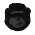 thumbnail image 4 of Bomber Trapper Men's Russian Winter Faux Mink Fur Pilot Aviator Ear Flaps Hat (XL, BLACK), 4 of 11
