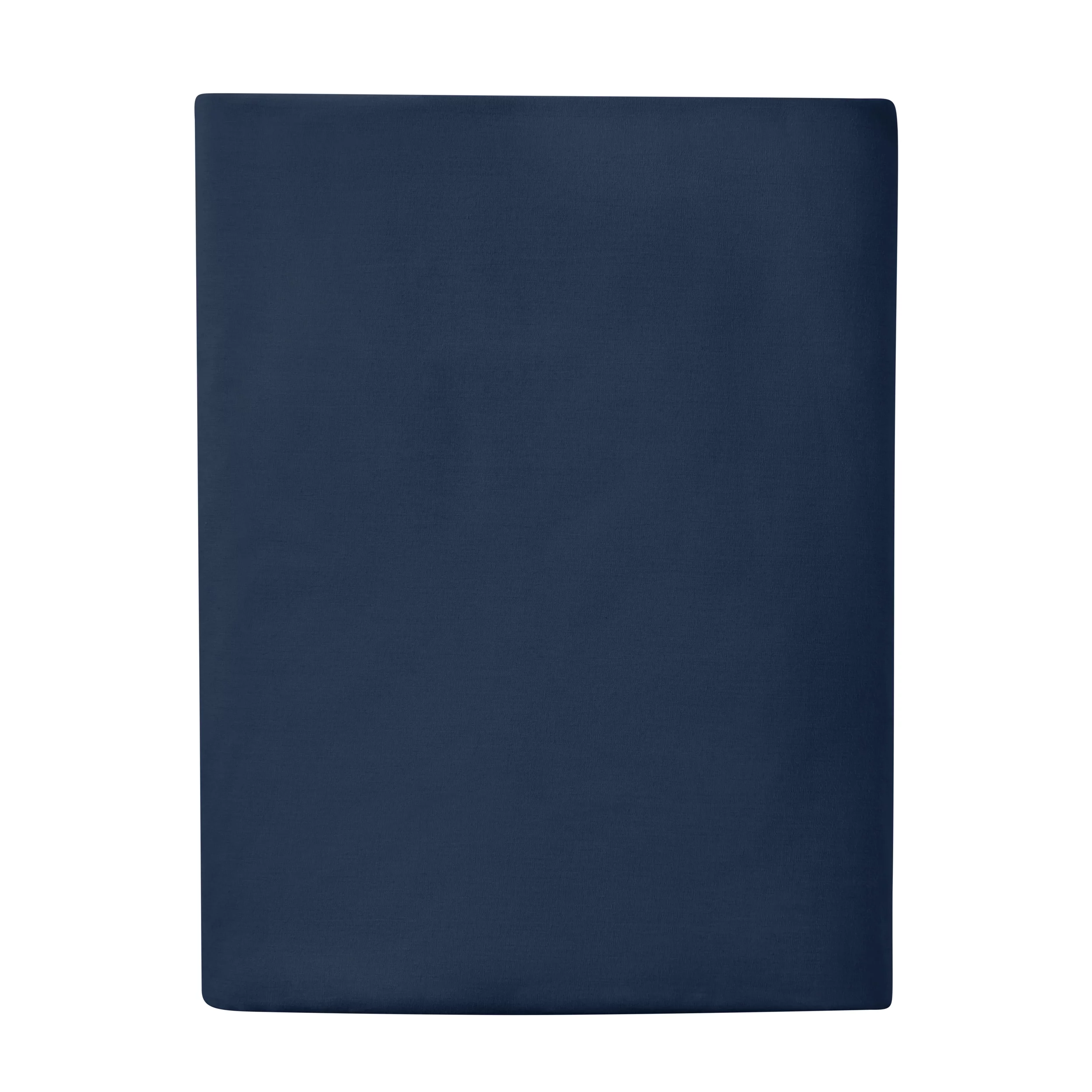 Mainstays 300 Thread Count Easy Care Percale Fitted Sheet, Blue Cove, King