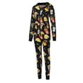 thumbnail image 5 of BLTIBY Christmas Jumpsuit for Women Autumn Winter Hooded Jumpsuits Zipper Romper One Piece Pajamas Holiday Sleepwear with Pockets Black M, 5 of 8
