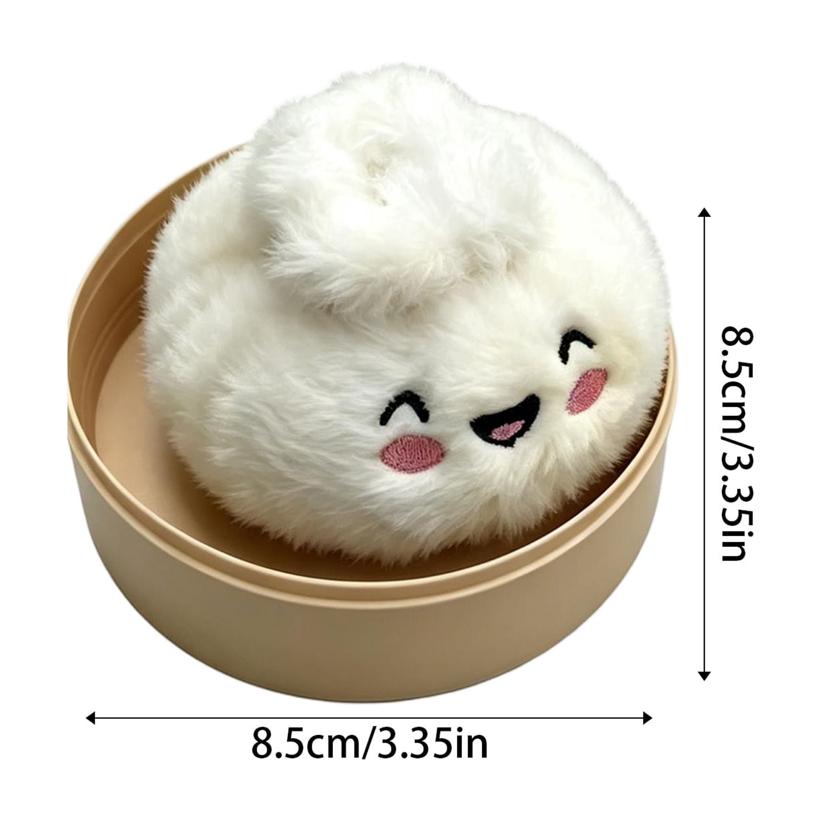 Plush Dumpling Squishy Balls, Mystery Dumpling Squishy-Slow Rising Stress Relief Fidget Ball, Soft Squeeze Cute Steamer Basket Gift Set