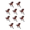thumbnail image 2 of Qarigey Broches de dibujos animados animales encantadores caballo joyería estilo Retro divertido esmalte solapa Clips bolsa niños niñas Caballo 10piezas Qarigey CBP277648, 2 of 5