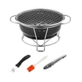 thumbnail image 1 of Parrilla de carbón coreana para acampar, soporte compacto para estufa, ideal para exteriores y patios. Sin parrilla para ollas, 1 of 9