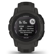 Garmin Instinct 2S Solar, Smaller-Sized GPS Outdoor Watch, Solar Charging Capabilities, Multi-GNSS Support, Trackback Routing, Graphite