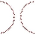 thumbnail image 3 of Baseball Stitching Wall Stickers Baseball Stitching Vinyl Wall Decals Baseball Adhesive Sticker DIY Vinyl Art Decorations for Bedroom Living Room 96x30CM 2 Sheets/Set, 3 of 8