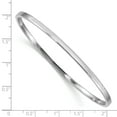 thumbnail image 3 of Primal Gold 14 Karat White Gold 3mm Square Tube Slip-on Bangle, 3 of 5