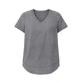 thumbnail image 7 of Babysbule Women's V-Neck Curved Hem Active Tunic Top, Moisture Wicking Short Sleeve Workout Shirt for Running, Yoga and Casual Wear, 7 of 7