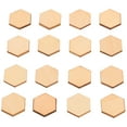 thumbnail image 2 of TOXMENT 100Pc Hexagonal Wood Slices for DIY Crafts & Home Decor, 2 of 9
