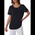 thumbnail image 2 of Top Tipo Túnica de Punto con Cuello Redondo y Aberturas para Mujer, Color Negro, Talla M, 2 of 8