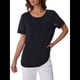 thumbnail image 2 of Top Tipo Túnica de Punto con Cuello Redondo y Aberturas para Mujer, Color Negro, Talla S, 2 of 8