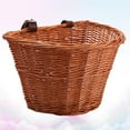 thumbnail image 6 of Monyance Rattan Basket Vintage Wicker Bike Basket with Straps - Brown(13.78X10.24X8.66Inches), 6 of 10