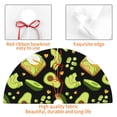 thumbnail image 4 of Rateoe Avocado Toast Print Christmas Tree Skirt 30" for Xmas Holiday New Year Party Circle Tree Mat Ornaments Decoration, 4 of 7