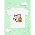 thumbnail image 3 of Cute Kittyboo W Pumpkin. T-Shirt Infant -Image by Shutterstock,  6 Months, 3 of 4