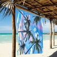 thumbnail image 2 of Ryvnso Summer Tropical Palm Tree Oversized Beach Towel Microfiber Bath Blankets Swimming Fitness 37" x 74", 2 of 5