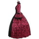 thumbnail image 3 of Vestido largo de otoño-invierno para mujer, estilo medieval, gótico, retro, con estampado floral, vestido de fiesta, estilo palaciego, con encaje, costura, mangas de trompeta, vestido de, 3 of 5