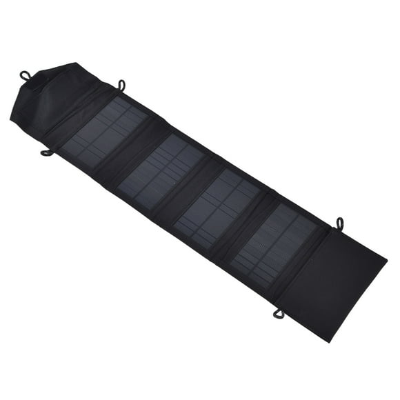 Cargador Solar, Banco de Energía USB DE 15W 5V Camping Con Cable de Carga para Tableta