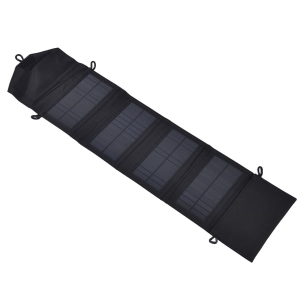 Cargador Solar, Banco de Energía USB DE 15W 5V Camping Con Cable de Carga para Tableta
