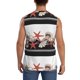thumbnail image 4 of Balery Starfishes Shells Camisetas sin mangas para hombre, absorbe la humedad y protege contra el mal olor.-Small, 4 of 7
