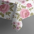 thumbnail image 5 of Pioneer Flower Floral Print Pattern Square Tablecloth,Waterproof Square Table Cover,Wipeable Spillproof Washable Table Cover for Home Kitchen Party Decor 60"x60"(152x152cm), 5 of 6