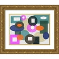 thumbnail image 1 of Auda, Christine 18x15 Gold Ornate Wood Framed with Double Matting Museum Art Print Titled - Geometric Passion, 1 of 4