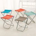 thumbnail image 2 of Tabouret Pliant en Acier Inoxydable Chaise de Pêche Pliable Portable, 2 of 9