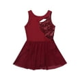 thumbnail image 4 of iiniim Big Girls Lyrical Dance Dress Shiny Sequins Cutout Keyhole Skirt Leotard Dancewear, 4 of 7
