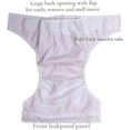 thumbnail image 4 of KaWaii Baby One Size Reusable Leakfree Cloth Diapers, Fast Changing Unisex Cloth Nappies, 6 HD2+ 12 Inserts+1 Gift Boy Girl 8-36 lbs, 4 of 12