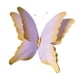 thumbnail image 2 of Mariposa artificial, calcomanía de pared de mariposa, calcomanía de arte de pared DIY, decoración de boda para Amarillo violeta, 2 of 9