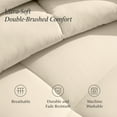 thumbnail image 3 of Ivy Union Comforter Set - Diamond Stitch - Easy Care Ultra - Soft Microfiber - All Season Warmth - Bedding Comforter Set - Full - Sand, 3 of 7