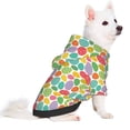 thumbnail image 2 of Fotbe colorful easter eggs Sudadera con Estampado para Perros Pequeños – Suéter con Capucha para Mascotas, Tela Suave de Forro Polar con Bolsillo-Medium, 2 of 7