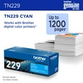thumbnail image 5 of Brother Genuine TN229C Standard Yield Cyan Toner Cartridge, 5 of 11