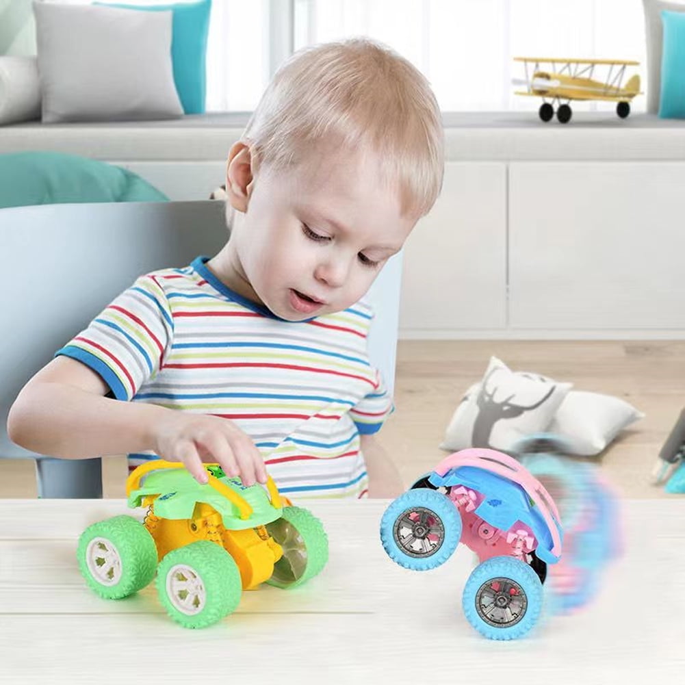 KYAIGUO Toddler off Road Car Toys 4PCS Remote Control Truck Toys Kids Learning Toys Crawler Vehicle Truck Toy for Boys