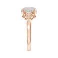 thumbnail image 4 of Angara Natural Opal Ring - Solitaire Oval 1.1 ct Opal and Diamond Collar Ring for Women | October Birthstone Jewelry | 14K Rose Gold Opal Ring (Ring Size = 8.5), 4 of 10