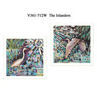 "The Islanders" Collection By Ed Wargo, Printed Wall Art, Ready To Hang Framed Poster, White Frame