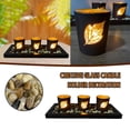 thumbnail image 1 of Trois Décorations Européennes pour Bougies en Verre, 1 of 5