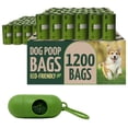 thumbnail image 1 of Bolsas biodegradables para excrementos de perro Reli. Con soporte para 1200 bolsas, color verde, 1 of 8
